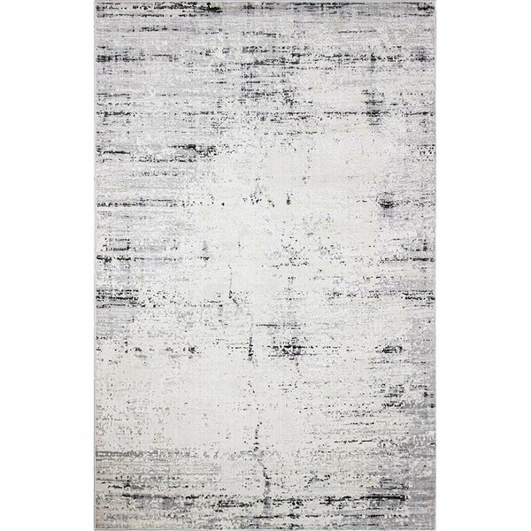 Bashian 3 ft. 6 in. x 5 ft. 6 in. Capri Collection Contemporary Polyester Power Loom Area Rug Beige & Grey C188-BEGY-4X6-CP108